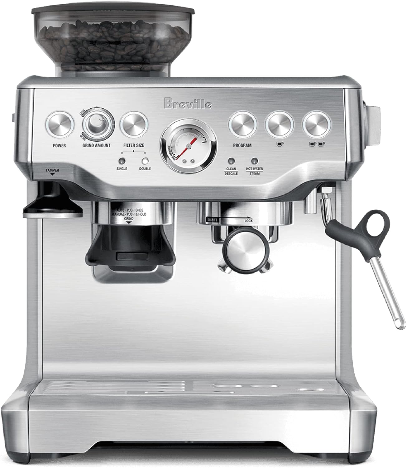 Machine à espresso Breville Barista Express BES870XL, acier inoxydable brossé